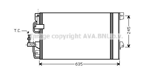 AVA QUALITY COOLING Lauhdutin, ilmastointilaite OL5390